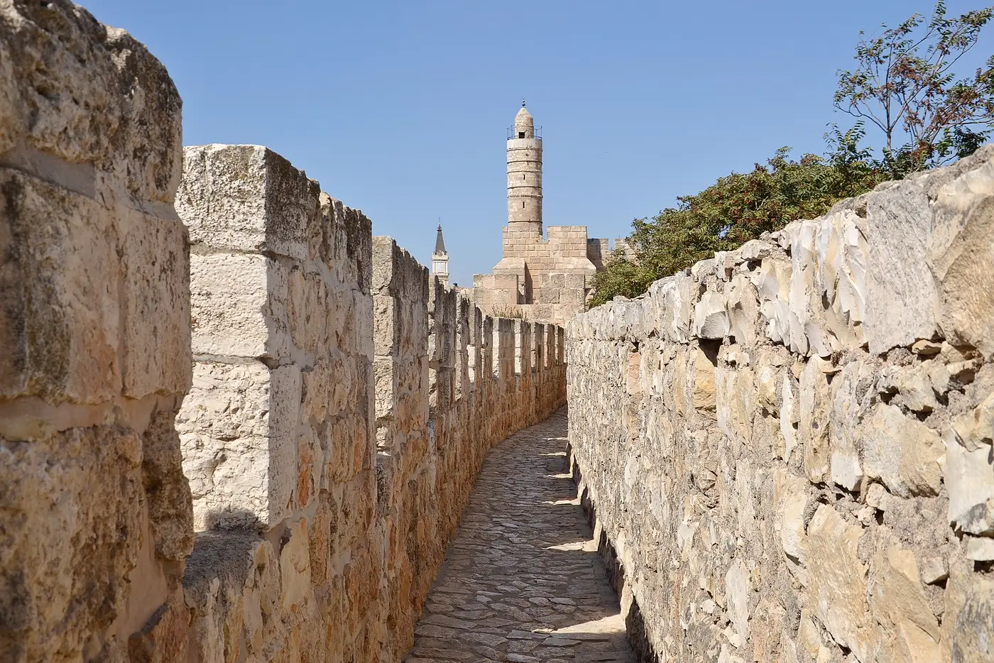 The Old City walls and Tower of David in Jerusalem